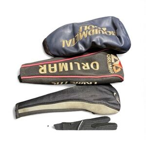Golf club cover set & glove